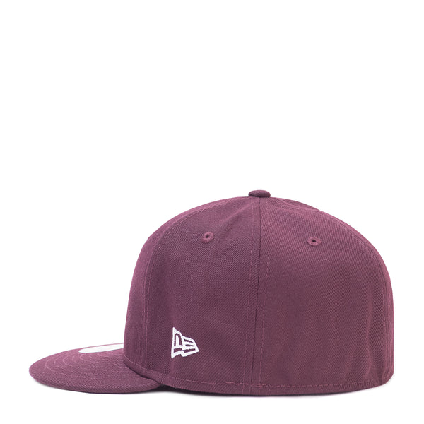 New Era 59FIFTY-BLANK Solid Burgundy Fitted Hat