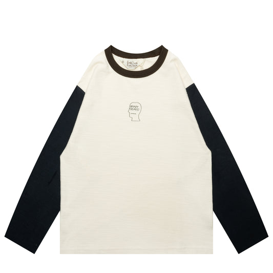 SLUBBY LONG SLEEVE BASEBALL SHIRT