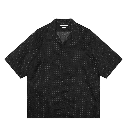 SQUARE DOT OPEN-COLLAR SHIRT