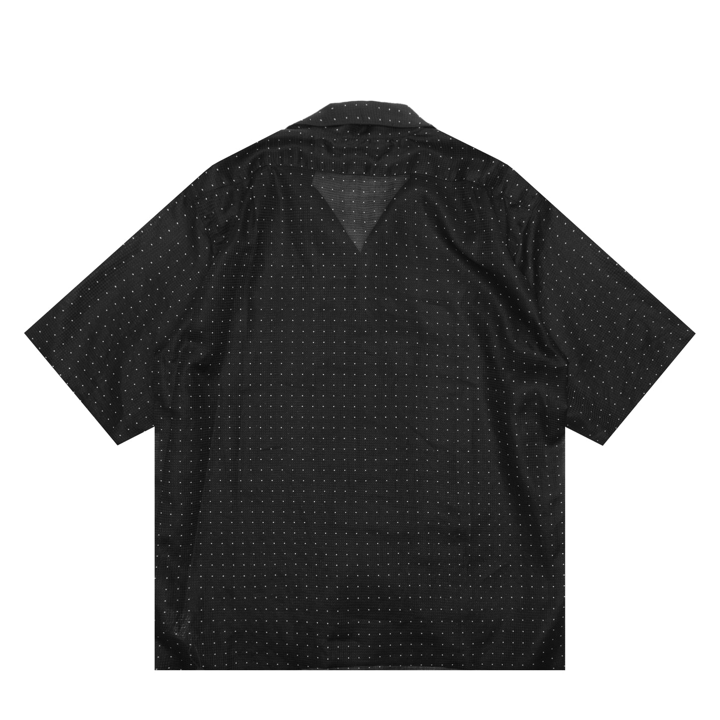 SQUARE DOT OPEN-COLLAR SHIRT