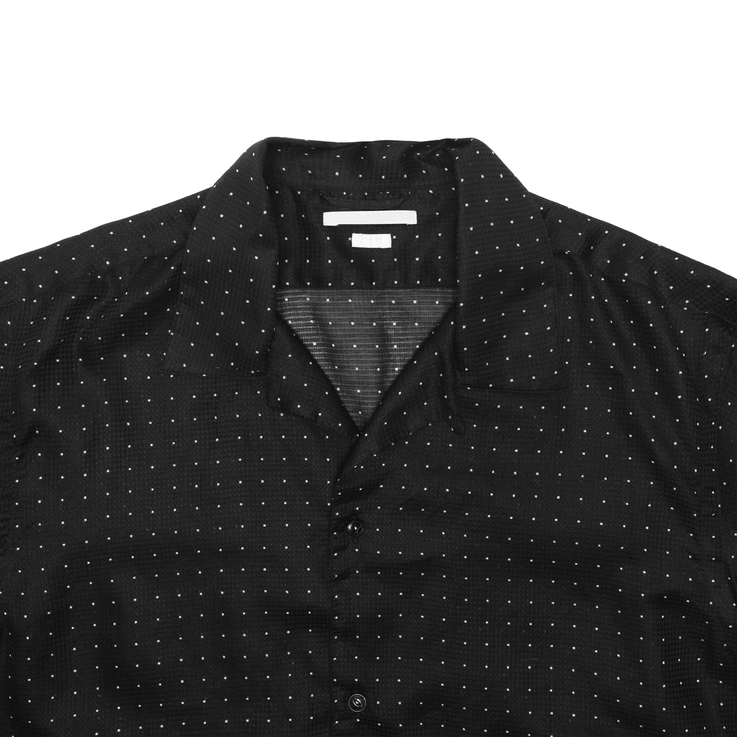 SQUARE DOT OPEN-COLLAR SHIRT