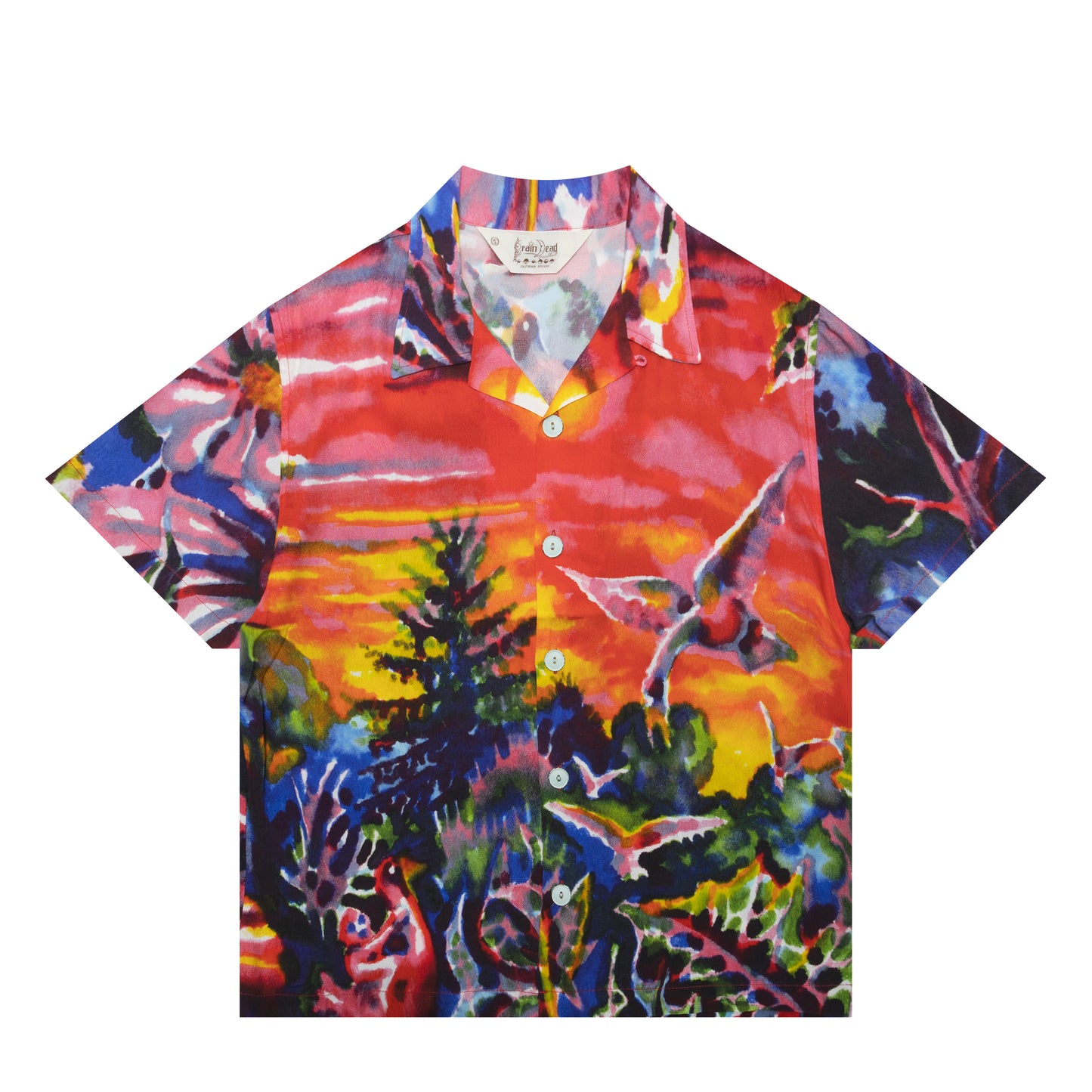 FORGOTTEN FOREST SHORT SLEEVE BUTTON UP SHIRT