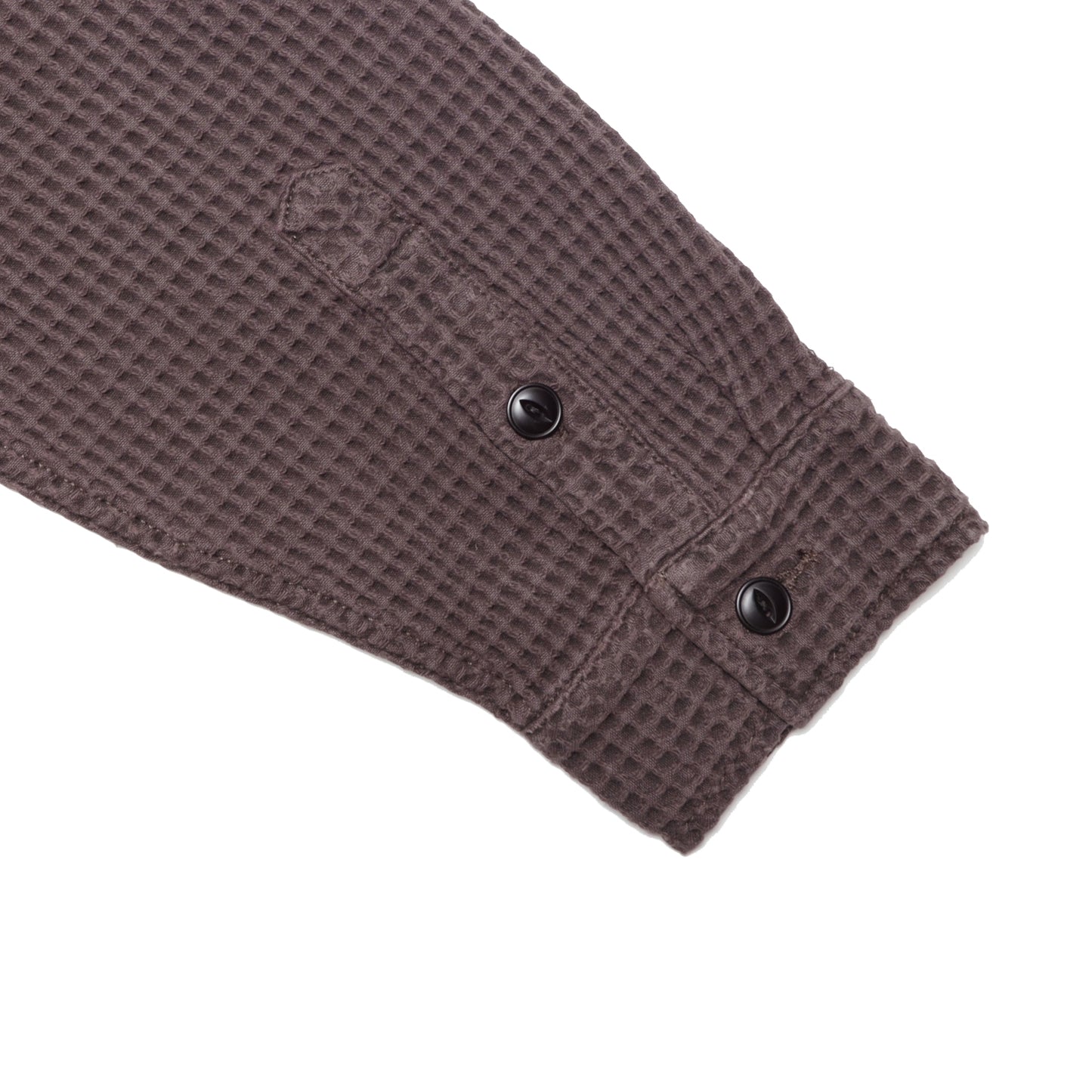 WAFFLE BUTTON FRONT SHIRT