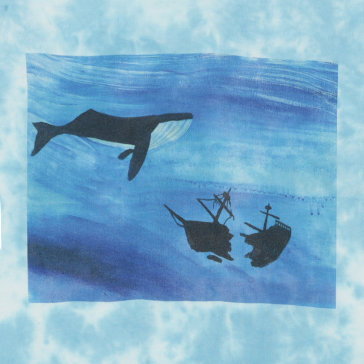 WHALE TIE DYE LS TEE