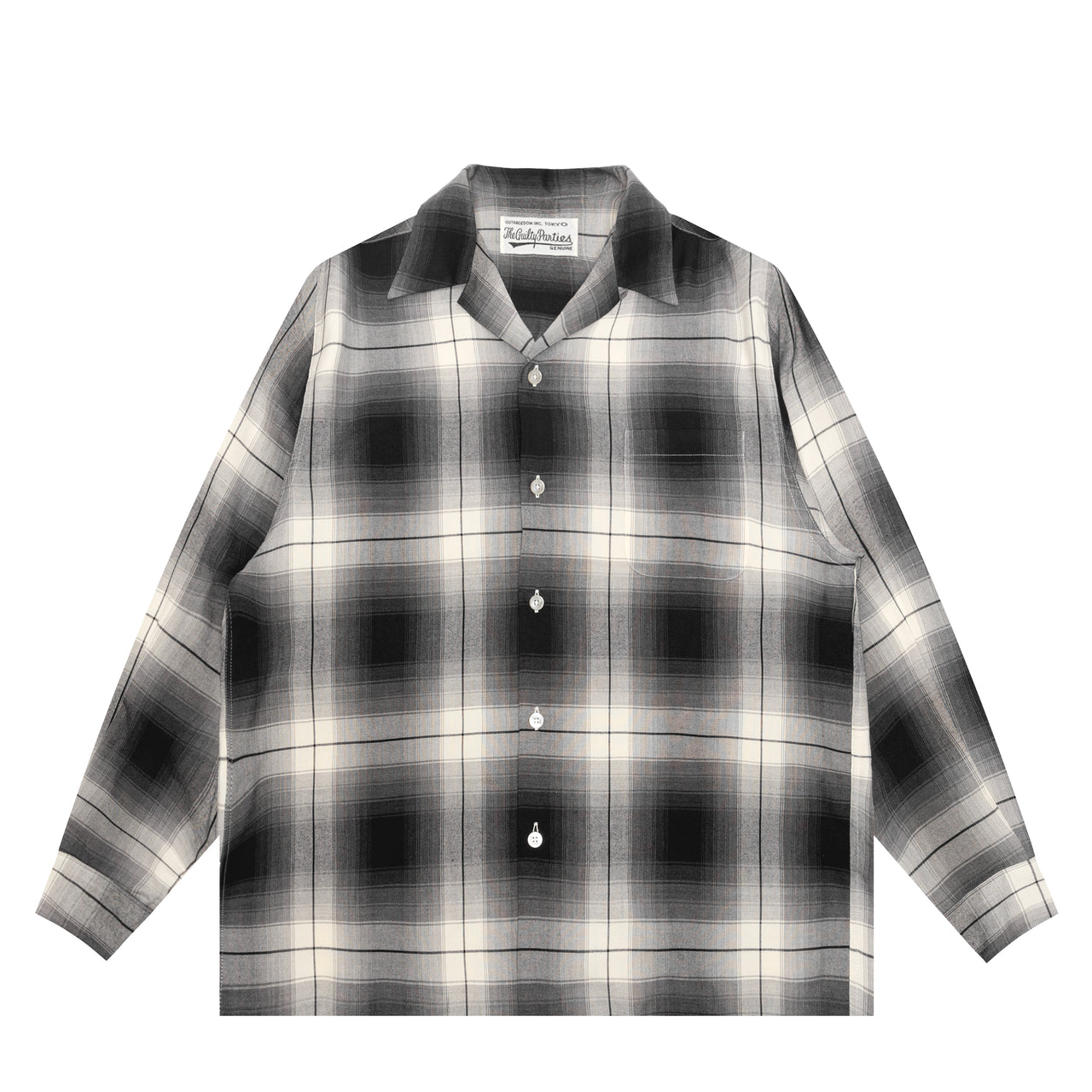 OMBRE CHECK OPEN COLLAR SHIRT L/S ( TYPE-1 ) – Saint Alfred