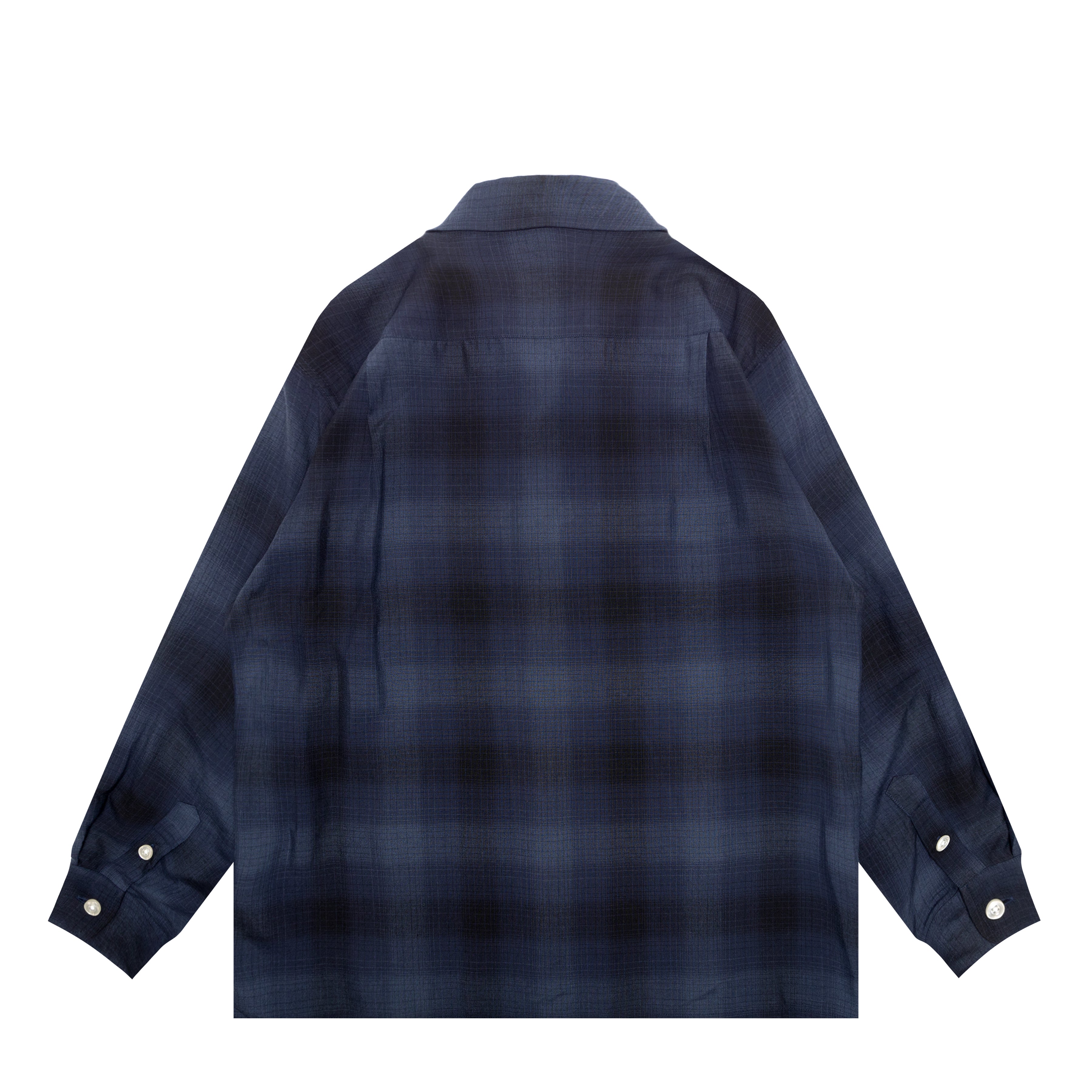 OMBRE CHECK OPEN COLLAR SHIRT L/S ( TYPE-4 ) – Saint Alfred