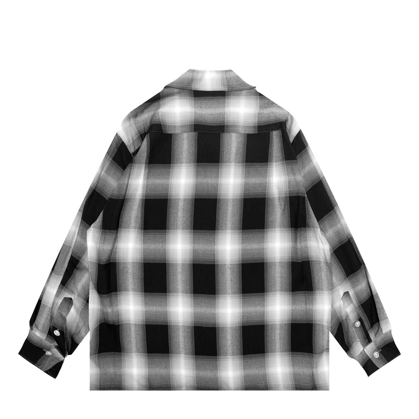 OMBRE CHECK OPEN COLLAR SHIRT L/S ( TYPE-1 )