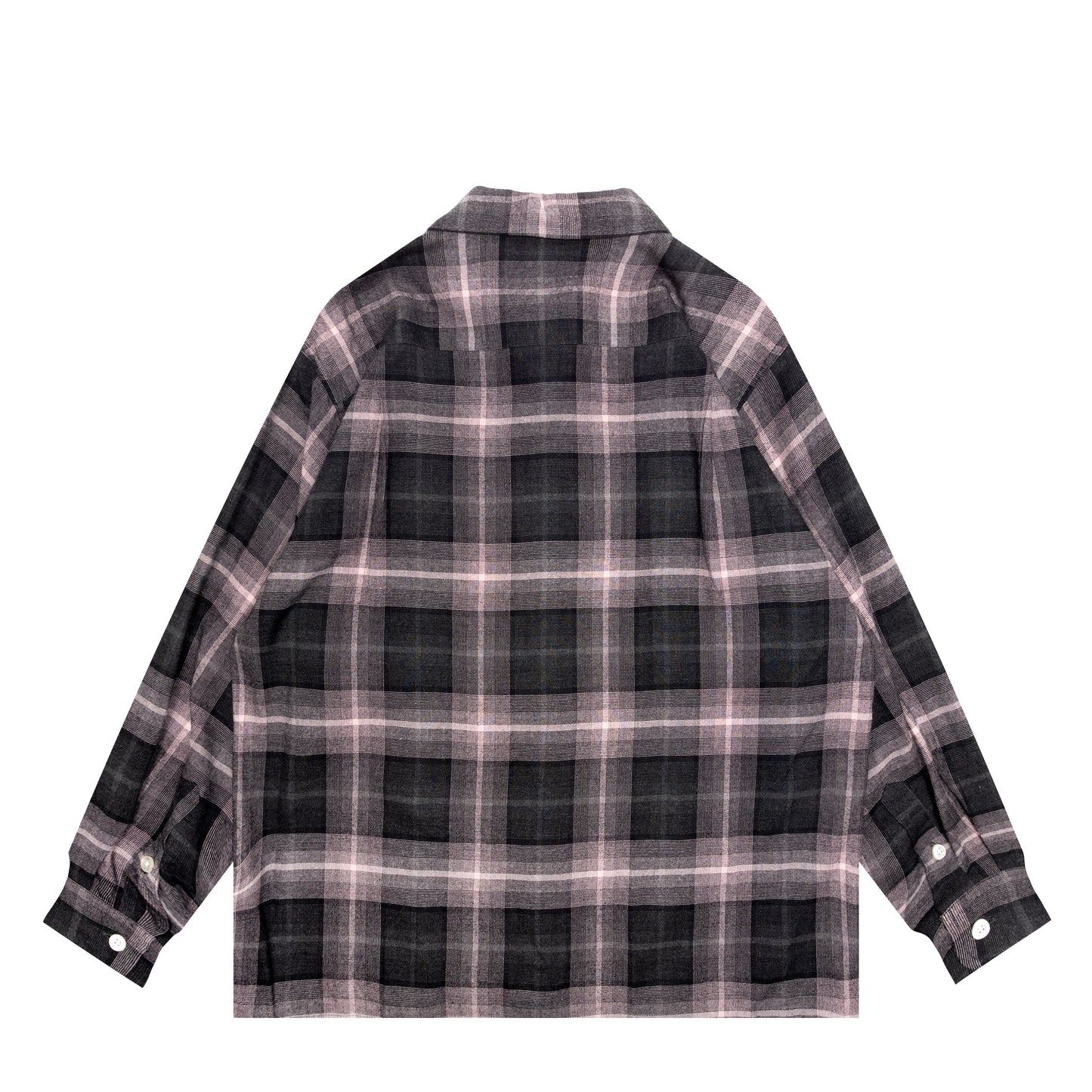 OMBRE CHECK OPEN COLLAR SHIRT L/S ( TYPE-3 )