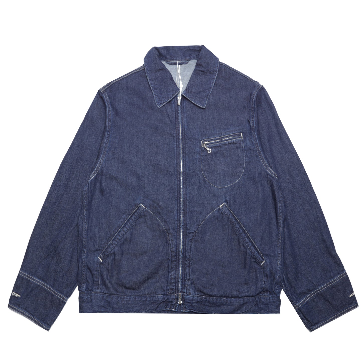 LIGHT OZ DENIM ZIP WORK JACKET