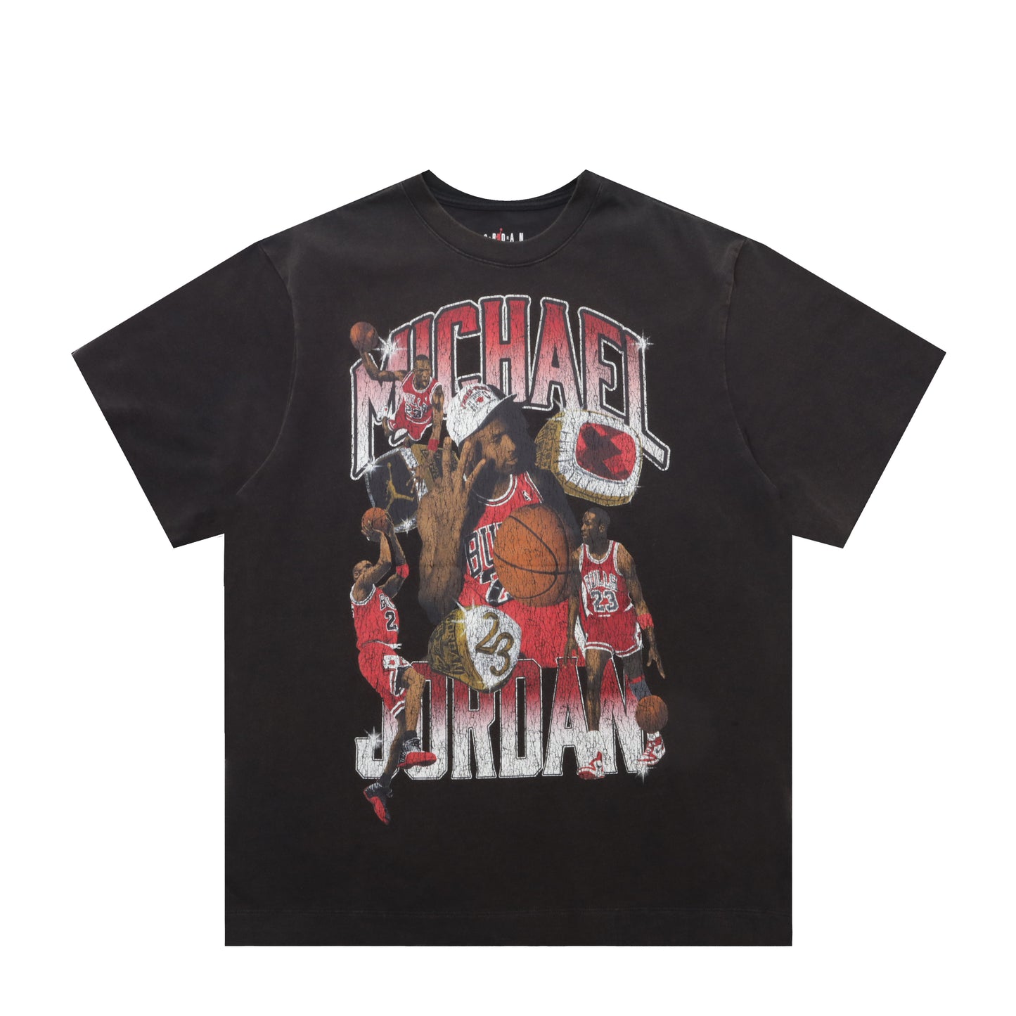 M J FLIGHT ESSENTIALS GRAPHIC OVERSIZED T-SHIRT